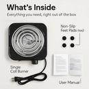 Compact Portable Burner Stove for Countertop Cooking by LJGDeals