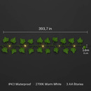 Ivy Leaves Battery Powered String Lights with LED Beads by LJGDeals