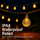 32.8Feet Globe String Lights Battery Powered Waterproof Decorative Fairy Lamp with 8 Lighting Modes Remote Control for Garden Lawn Patio by LJGDeals