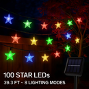 Solar Powered String Lights Fairy Star Lamps by LJGDeals