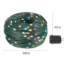 330FT 1000LED String Lights Outdoor Christmas Decoration Lights with Remote IP44 Waterproof 8 Lighting Modes 8 Brightness Timer Plug In Fairy Light Xm by LJGDeals