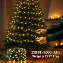 330FT 1000LED String Lights Outdoor Christmas Decoration Lights with Remote IP44 Waterproof 8 Lighting Modes 8 Brightness Timer Plug In Fairy Light Xm by LJGDeals