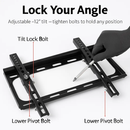 TV Wall Mount Tilt Dual Arm TV Mount Brackets Maximum VESA 400x400mm For 26-55in TVs by LJGDeals