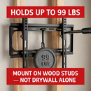 TV Wall Mount Tilt Dual Arm TV Mount Brackets Maximum VESA 400x400mm For 26-55in TVs by LJGDeals
