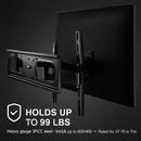 Full Motion TV Wall Mount Swivel Tilt TV Wall Rack Support 37-70” TV Wall Mount Max VESA Up To 600x400mm Holds Up To 99LBS by LJGDeals