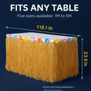 Grass Table Skirt - Tropical Luau Decor for Tables by LJGDeals