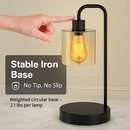 Touch Control Table Lamp with Glass Shade by LJGDeals