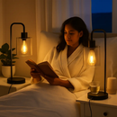 Touch Control Table Lamp with Glass Shade by LJGDeals