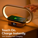 Bedside Table Lamp with Touch Control and Clock by LJGDeals