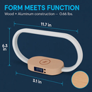 Bedside Table Lamp with Touch Control and Clock by LJGDeals