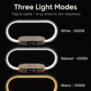 Bedside Table Lamp with Touch Control and Clock by LJGDeals