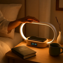 Bedside Table Lamp with Touch Control and Clock by LJGDeals