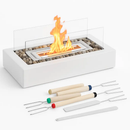 Tabletop Fire Pit with Roasting Sticks Portable by LJGDeals