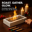 Tabletop Fire Pit with Roasting Sticks Portable by LJGDeals