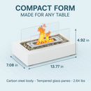 Tabletop Fire Pit with Roasting Sticks Portable by LJGDeals