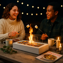 Tabletop Fire Pit with Roasting Sticks Portable by LJGDeals