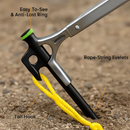 Tent Stakes Camping Hammer Tent Pegs Set for Tents by LJGDeals