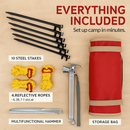 Tent Stakes Camping Hammer Tent Pegs Set for Tents by LJGDeals