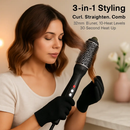 3-in-1 Thermal Hair Brush: Curler, Straightener & Comb by LJGDeals