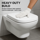 Square Toilet Seat with Grip-Tight Bumpers by LJGDeals