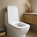 Square Toilet Seat with Grip-Tight Bumpers by LJGDeals