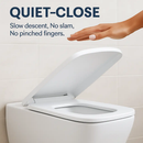 Square Toilet Seat with Grip-Tight Bumpers by LJGDeals
