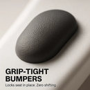 Square Toilet Seat with Grip-Tight Bumpers by LJGDeals