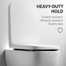 Square Toilet Seat with Grip-Tight Bumpers by LJGDeals