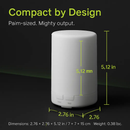 Mini Cool Mist Humidifier Ultrasonic Aroma Essential Oil Diffuser w/7 Color LED Lights 4 Timer Settings for Office Home Room Vehicle Study Yoga Spa by LJGDeals