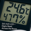 2-in-1 Thermometer and Hygrometer with Clock/Alarm Function by LJGDeals