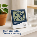 2-in-1 Thermometer and Hygrometer with Clock/Alarm Function by LJGDeals