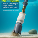 Aquarium Syphon Fish Tank Vacuum Gravel Water Filter Cleaner Powered by battery by LJGDeals