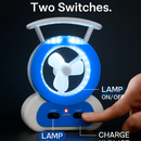 Desk Cooling Fan with LED Lamp and Emergency Light by LJGDeals