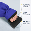 Ice Scraper Glove Car Windshield Snow Scraper Remover Glove Lined of Fleece Winter Ice Scraper Mitt Keep Warm by LJGDeals