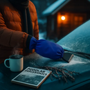 Ice Scraper Glove Car Windshield Snow Scraper Remover Glove Lined of Fleece Winter Ice Scraper Mitt Keep Warm by LJGDeals