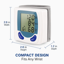 Blood Pressure Monitor Wrist Digital High Blood Pressure Cuff Heartbeat Tester w/ 60 Reading Memory 1.8 Inches LCD Screen Storage Box by LJGDeals