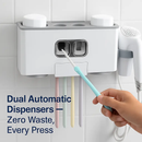 Toothbrush Holder Rack with Toothpaste Dispensers & Cups by LJGDeals