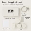 Toothbrush Holder Rack with Toothpaste Dispensers & Cups by LJGDeals