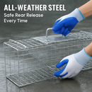 Live Animal Trap Cage 27x7.5x8in Folding Catch and Release Steel Humane Cat Trap for Racoons Stray Cats Rabbits Beavers Hedgehogs Chipmunk Small Anima by LJGDeals