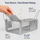 Dual Door Rat Trap Cage: Humane Live Trap for Mice & Rodents by LJGDeals