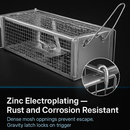 Dual Door Rat Trap Cage: Humane Live Trap for Mice & Rodents by LJGDeals