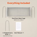 Dual Door Rat Trap Cage: Humane Live Trap for Mice & Rodents by LJGDeals