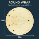 Burrito Tortilla Throw Blanket for Cozy Home Use by LJGDeals