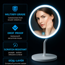 5X Magnifying Lighted Makeup Mirror with 360° Rotating Base by LJGDeals