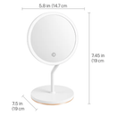 5X Magnifying Lighted Makeup Mirror with 360° Rotating Base by LJGDeals
