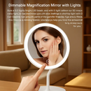 5X Magnifying Lighted Makeup Mirror with 360° Rotating Base by LJGDeals