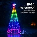 LED Smart Christmas Cone Tree Outdoor Lighted Christmas Tree Light with App Control Remote Control IP44 Waterproof Timer 210 Modes for Indoor Outside by LJGDeals