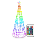 LED Smart Christmas Cone Tree Outdoor Lighted Christmas Tree Light with App Control Remote Control IP44 Waterproof Timer 210 Modes for Indoor Outside by LJGDeals