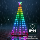 LED Smart Christmas Cone Tree Outdoor Lighted Christmas Tree Light with App Control Remote Control IP44 Waterproof Timer 210 Modes for Indoor Outside by LJGDeals