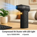 Compressed Air Duster with LED Light for Home Use by LJGDeals